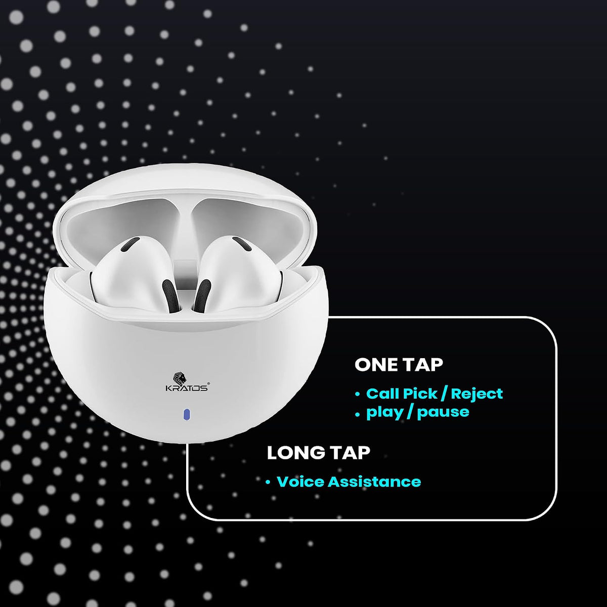 Kratos Wireless Earbuds 30H Playtime