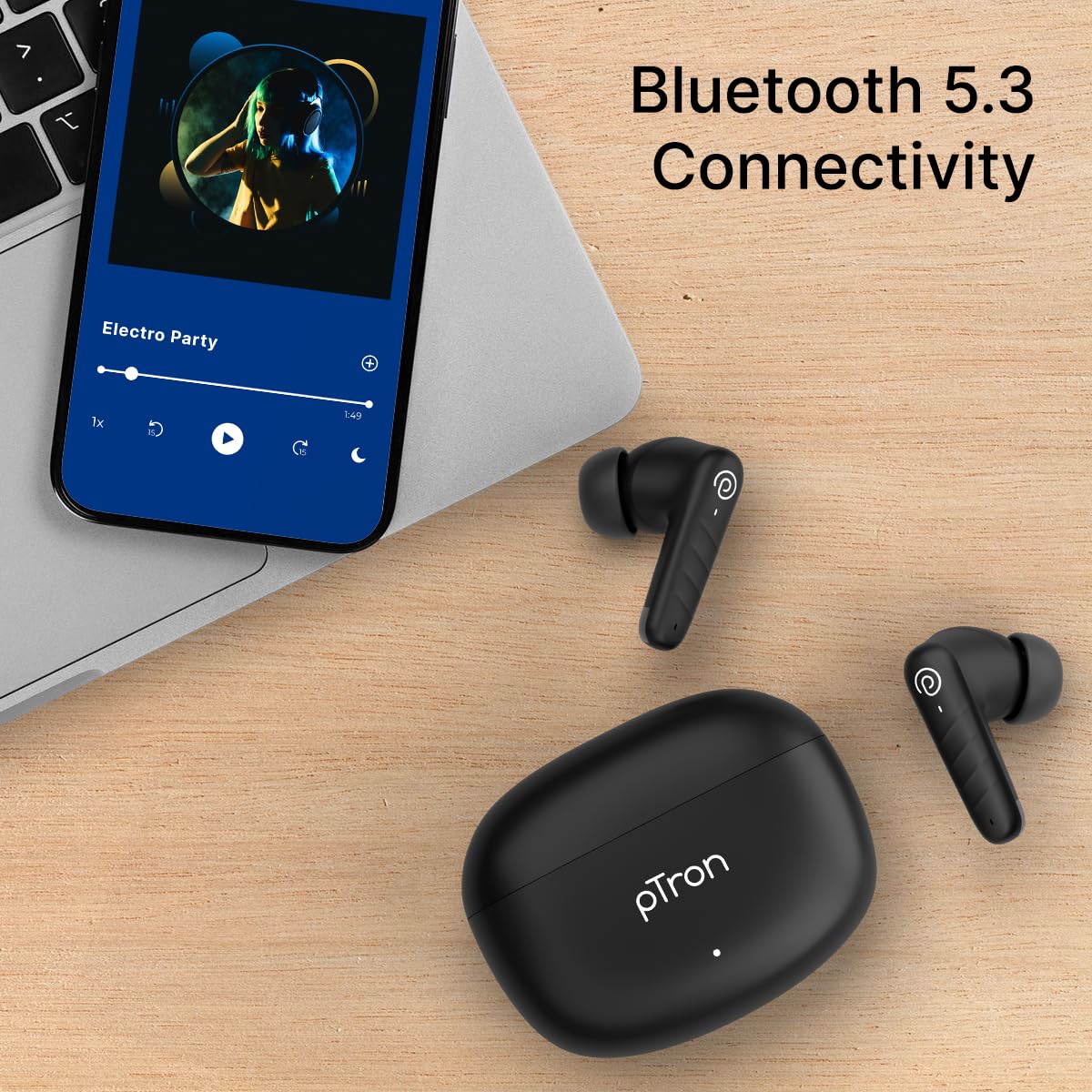 pTron Bassbuds Spark Wireless Earbuds
